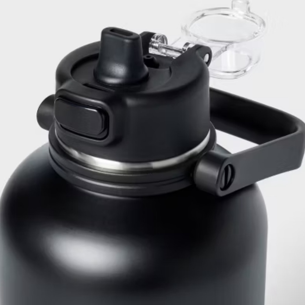 New All In Motion 64oz Stainless Steel Water Bottle  Black - Picture 4 of 4